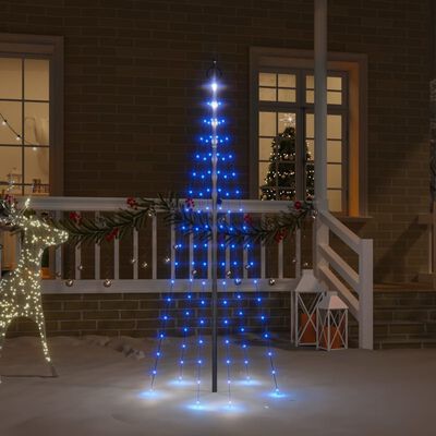 Vrijgekomen Trein Oost Timor vidaXL Vlaggenmast kerstboom 108 LED's blauw 180 cm kopen? | vidaXL.nl