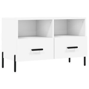 vidaXL Tv-meubel 80x36x50 cm bewerkt hout wit