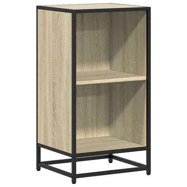 vidaXL Boekenkast 40x35x76 cm bewerkt hout sonoma eikenkleurig