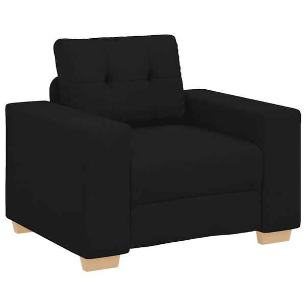 vidaXL Fauteuil 100x78x80 cm stof zwart