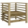 vidaXL Tuinstoelen 2 st geïmpregneerd hout