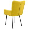 vidaXL Eetkamerstoelen 2 st fluweel geel
