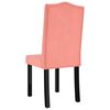 vidaXL Eetkamerstoelen 6 st fluweel roze