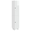 vidaXL Kastenset 2 pcs Hoogglans Wit 34,5 x 33 x 90 cm Bewerkt hout