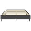vidaXL Boxspring stof donkergrijs 120x200 cm