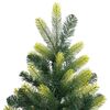 vidaXL Kunstkerstboom met scharnier 300 LEDs Groen 210 cm PVC en PE