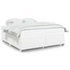 vidaXL Bedframe kunstleer wit 200x200 cm