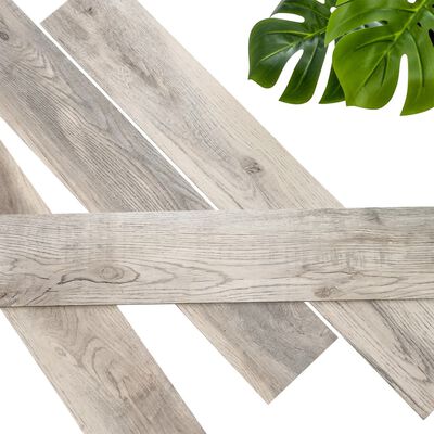 WallArt Planken hout-look schuurhout eiken whitewash