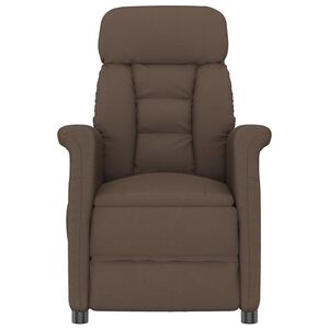 vidaXL Massagestoel Bruin 96.5 x 70.5 x 95 cm Microvezel