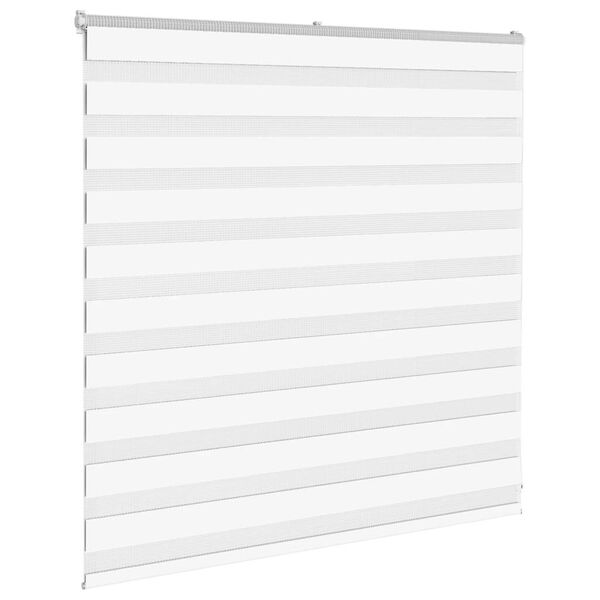 vidaXL Zebra Blind 150x100 cm stofbreedte 145,9 cm polyester wit