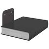 vidaXL Onzichtbare Zwevende Plank 4 pcs Zwart 6 x 11 x 6,5 cm