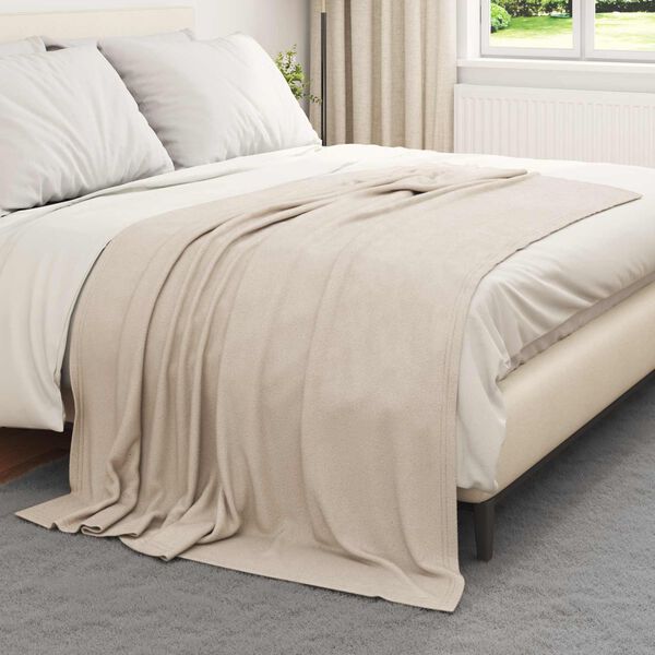 vidaXL Kleden 6 pcs Beige 200 x 150 cm Fleece