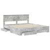 vidaXL Bedframe met hoofdeinde Beton Grijs 180 x 200 cm Bewerkt hout