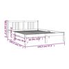 vidaXL Bedframe massief hout grijs 140x190 cm