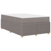 vidaXL Bedframe met matras Taupe 120 x 200 cm Stof