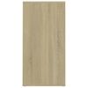 vidaXL Schoenenkast 31,5x35x70 cm bewerkt hout sonoma eikenkleurig