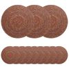 vidaXL Zeegroene placemats 12 st Bruin 100% Zeegras
