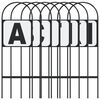 vidaXL Dressuurletters 8 st staal
