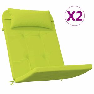 vidaXL Stoelkussens 2 st Oxford Stof Helder groen 58 x 77 x 4,5 cm
