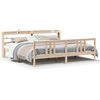 vidaXL Bedframe met hoofdbord massief grenenhout 200x200 cm