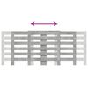 vidaXL Radiatorombouw 205x21,5x83,5 cm bewerkt hout betongrijs