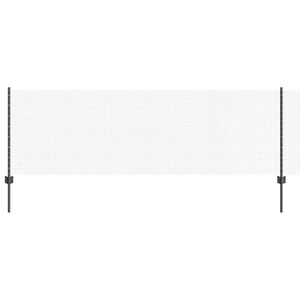 vidaXL Gelaste Draadhek met Paal 100 x 0,8 m (B x H) PVC-Coated Staal
