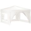 vidaXL Partytent inklapbaar met zijwanden 3x3 m wit