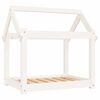 vidaXL Hondenbed 71x55x70 cm massief grenenhout wit