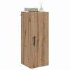 vidaXL Wandkast Artisan Eiken 34,5 x 34 x 90 cm Bewerkt hout