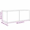 vidaXL Tv-meubelset Wandgemonteerd 5 pcs Oud Hout Bewerkt hout