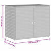 vidaXL Tuinkast 100x55,5x80 cm poly rattan grijs