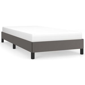 vidaXL Bedframe kunstleer grijs 90x200 cm