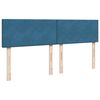 vidaXL Boxspring met matras fluweel blauw 200x200 cm
