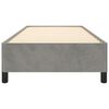vidaXL Bedframe zonder matras 90x200 cm fluweel lichtgrijs