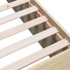 vidaXL Bedframe bewerkt hout sonoma eikenkleurig 90x200 cm