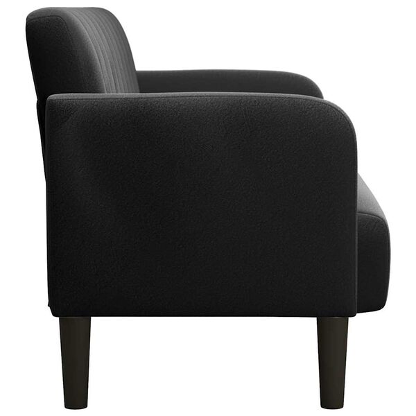 vidaXL Loveseat bank 109 cm fluweel zwart