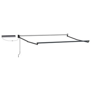 vidaXL Elektrisch uitschuifbaar zonnescherm frame Antraciet 2,5 x 2 m