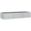 vidaXL Plantenbak verhoogd 240x80x45 cm gegalvaniseerd staal zilver