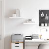 vidaXL Wandschappen zwevend 2 st 50x23x3,8 cm MDF hoogglans wit