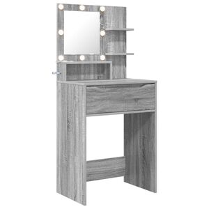 vidaXL Slaapkamer Kaptafels Grijs Sonoma 80 x 39,6 x 135 cm