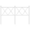 vidaXL Vervangend hoofdbord 137 cm metaal wit