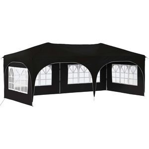vidaXL Pop-up partytent 575 x 288 x 245 cm Zwart Oxford Stof