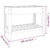 vidaXL Plantenbak verhoogd met schap 100x50x75 cm HKC