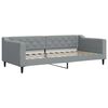 vidaXL Slaapbank 90x200 cm stof lichtgrijs