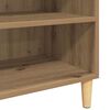 vidaXL Dressoir Artisan Eiken 57 x 35 x 89.5 cm Bewerkt hout