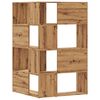 vidaXL Boekenkast 4-laags hoek 85x85x140 cm hout artisanaal eikenkleur