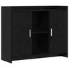 vidaXL Dressoir Black Oak 98,5 x 33 x 80 cm Bewerkt hout