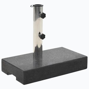 vidaXL Parasolvoet rechthoekig 25 kg graniet zwart
