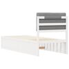 vidaXL Bedframe met Gevoerd Hoofdgedeelte Lichtgrijs 80 x 200 cm