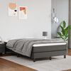 vidaXL Pocketveringmatras medium 120x200x20 cm kunstleer grijs